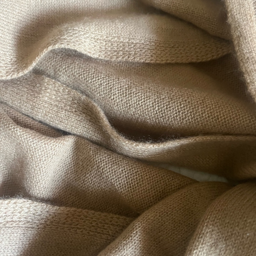 Hannah Rose Tan 100%Cashmere Scarf NEW WITH TAG - Picture 11 of 11